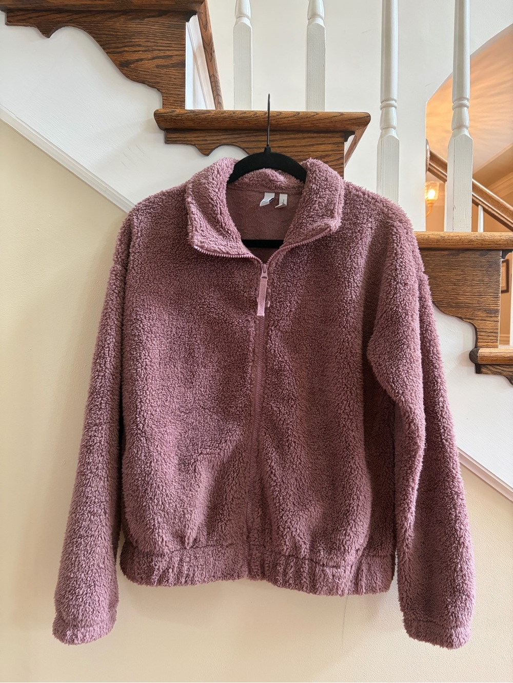 Medium Plush Jacket in Warm Mauve-Purple